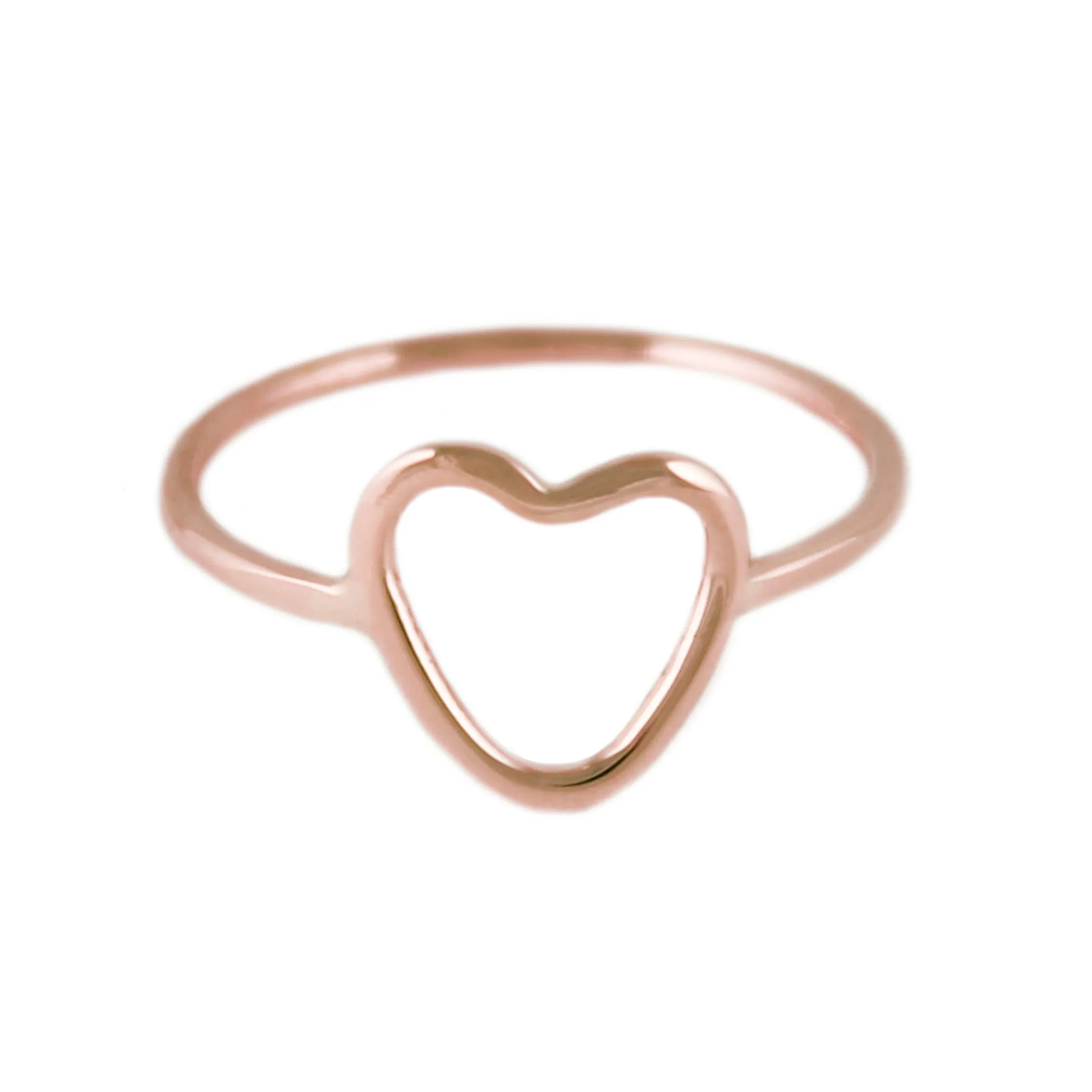 14K HEART RING