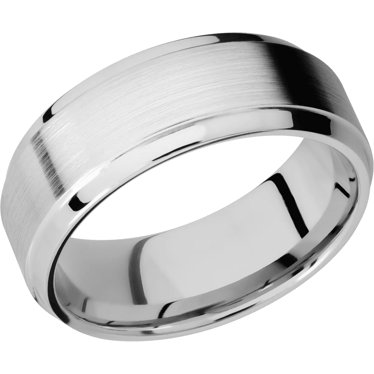 14K White Gold with Satin , Polish Finish