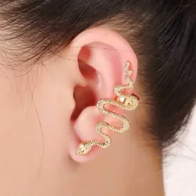 1Pc Exaggerate Snake Left Right Ear Cuff Zinc Alloy Earrings