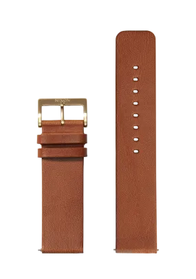 23mm Veg Tanned Leather Band - Saddle