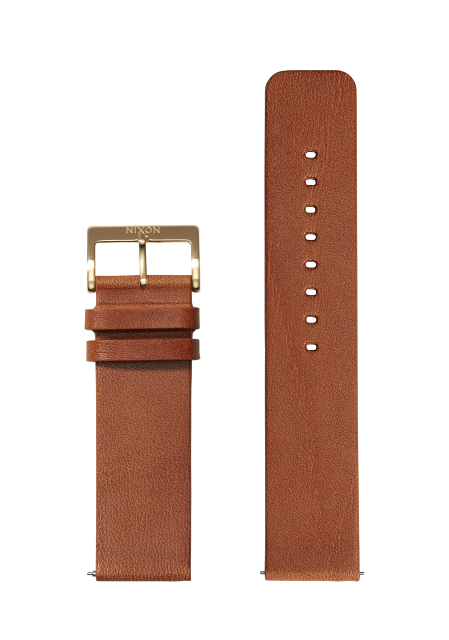 23mm Veg Tanned Leather Band - Saddle