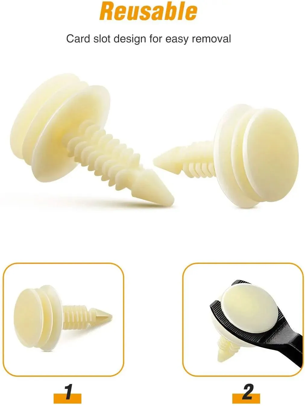 25 Pcs Head 20mm Hole 8mm Car Push Retainer Clips Kits For GM