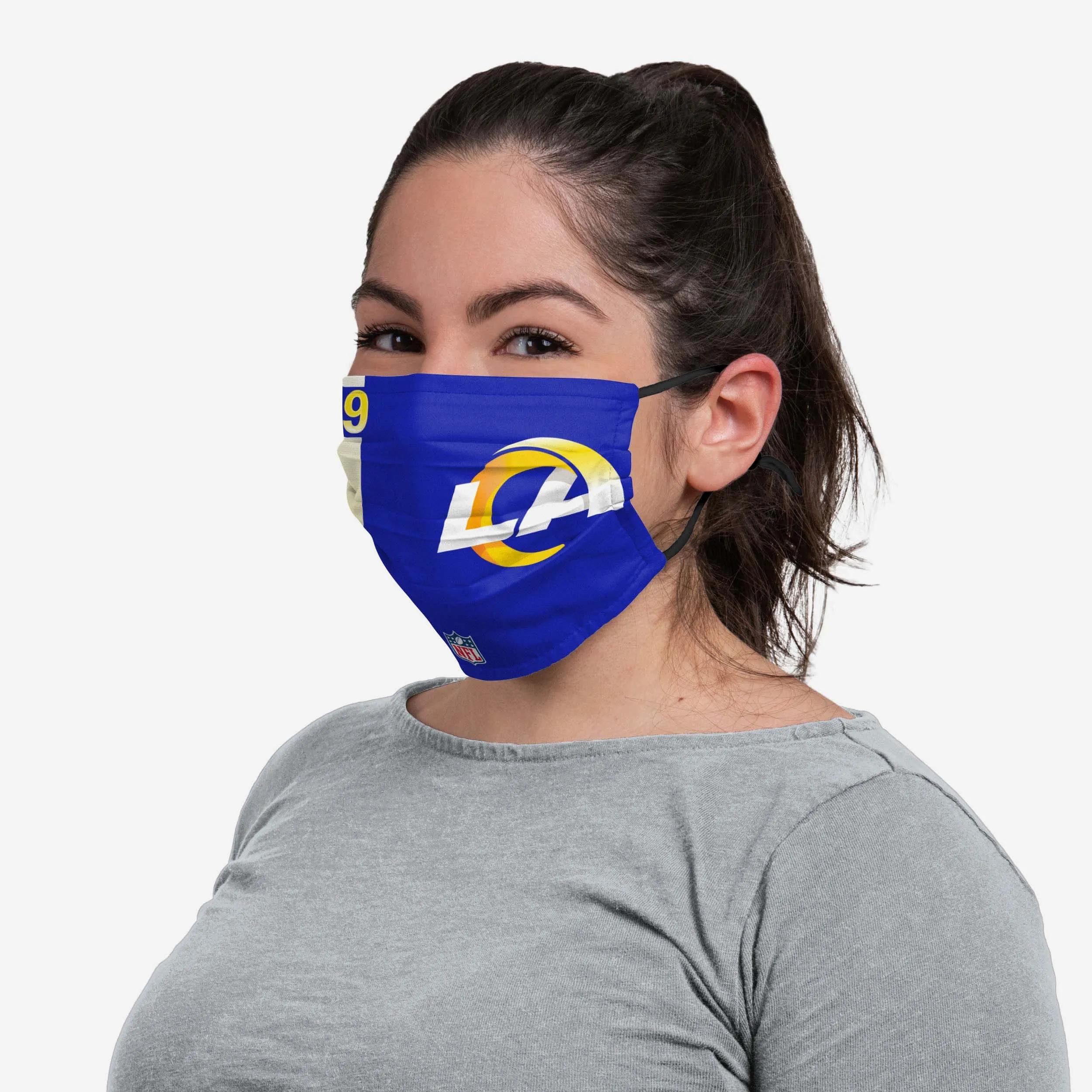 Aaron Donald Los Angeles Rams On-Field Sideline Logo Face Cover