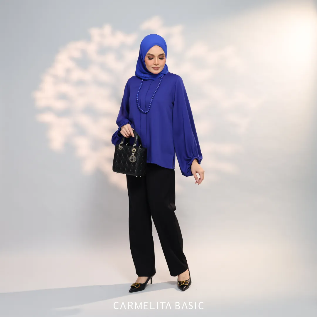 ADELE BLOUSE - ELECTRIC BLUE