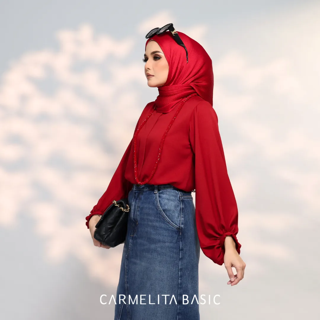 ADELE BLOUSE - MAROON