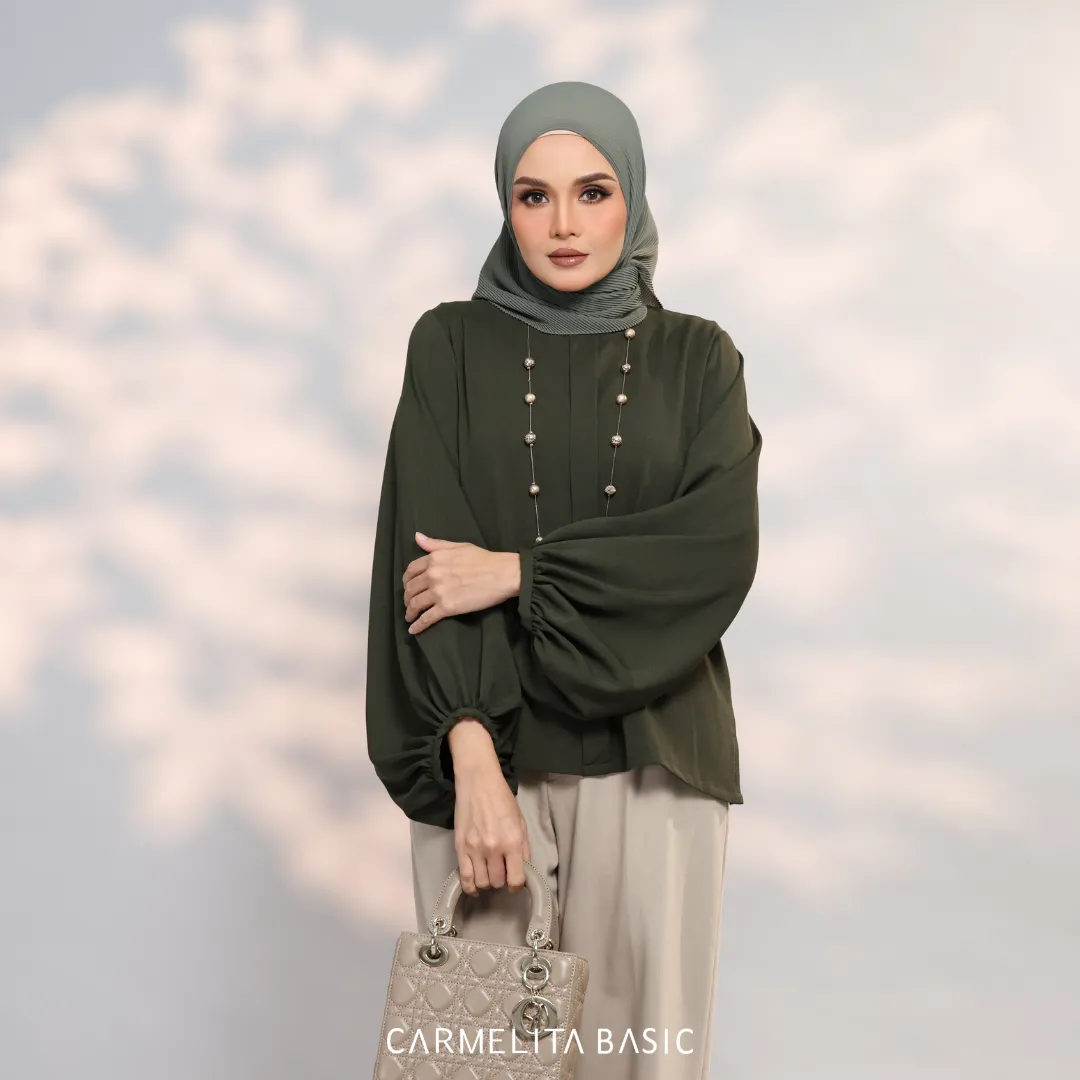 ADELE BLOUSE - OLIVE