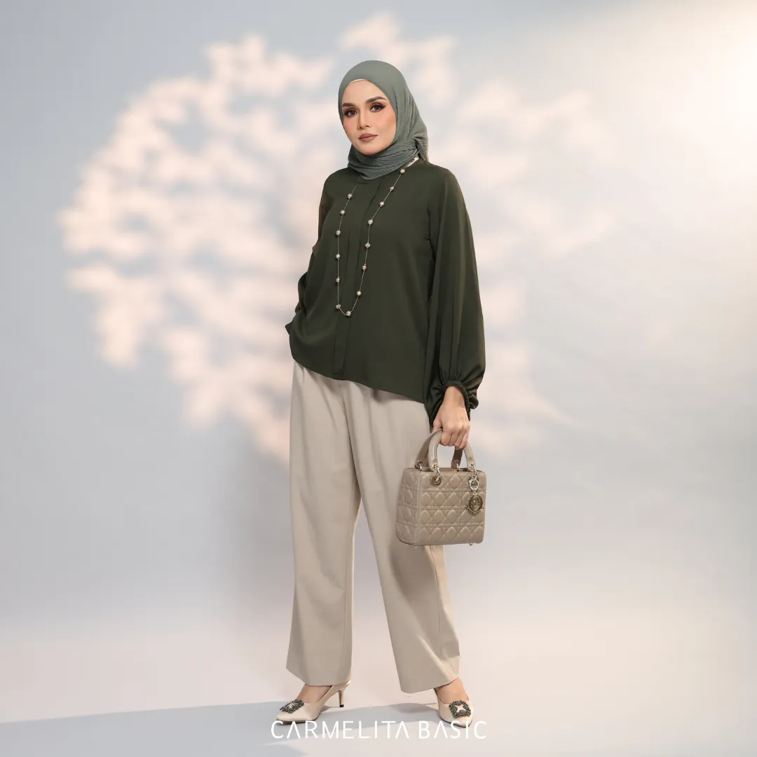 ADELE BLOUSE - OLIVE