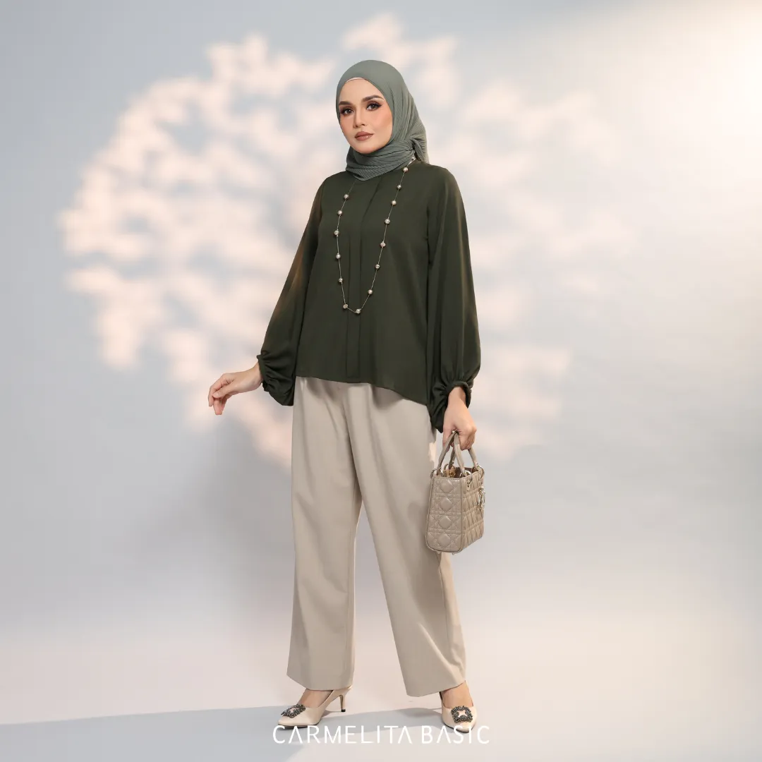 ADELE BLOUSE - OLIVE