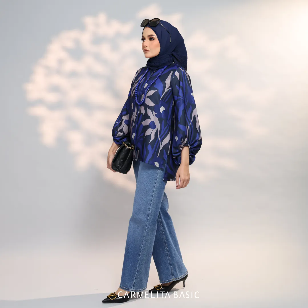 ADELE PRINTED BLOUSE - VELVET