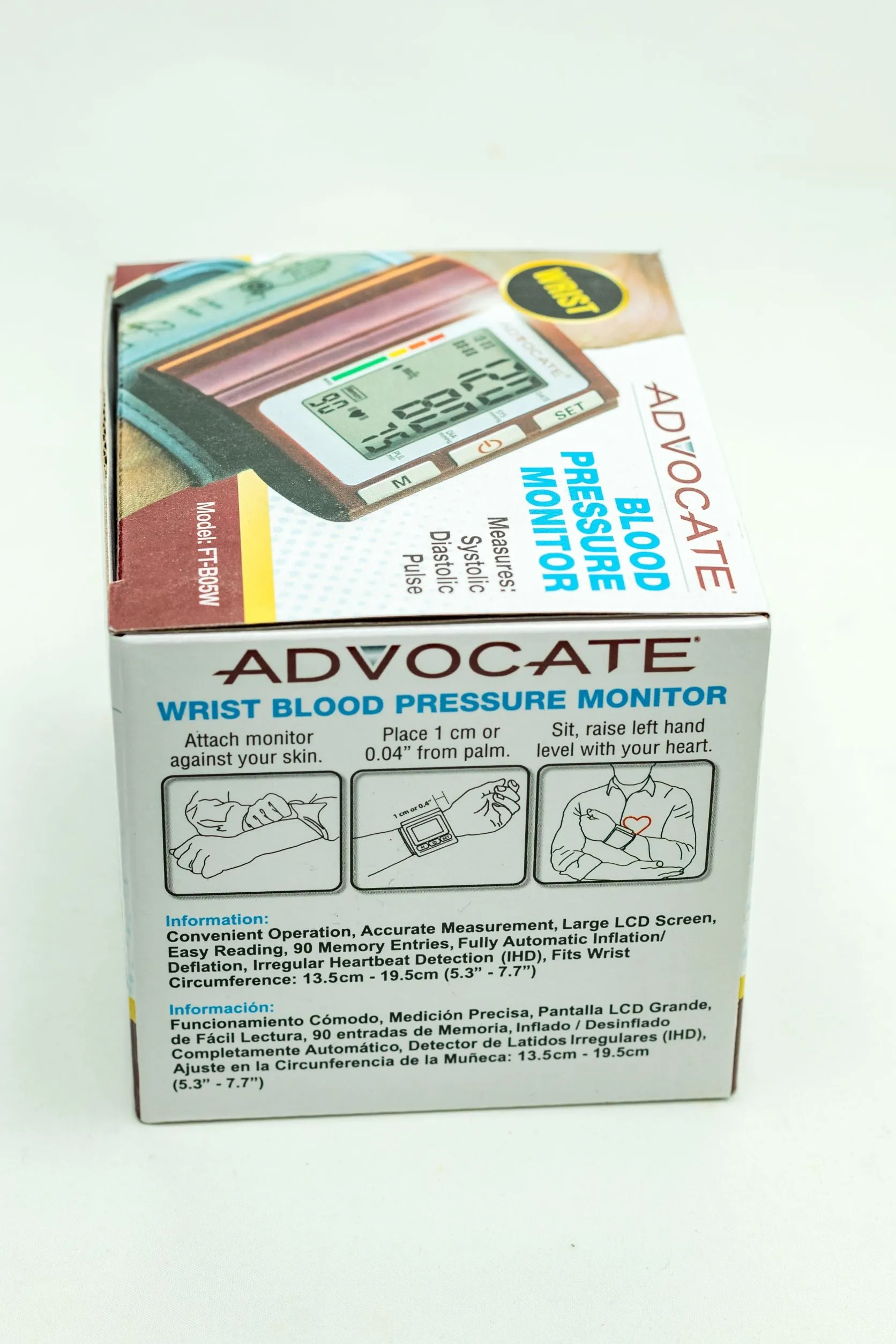 ADVOCATE WRIST BLOOD PRESSURE MONITOR FT-B05W