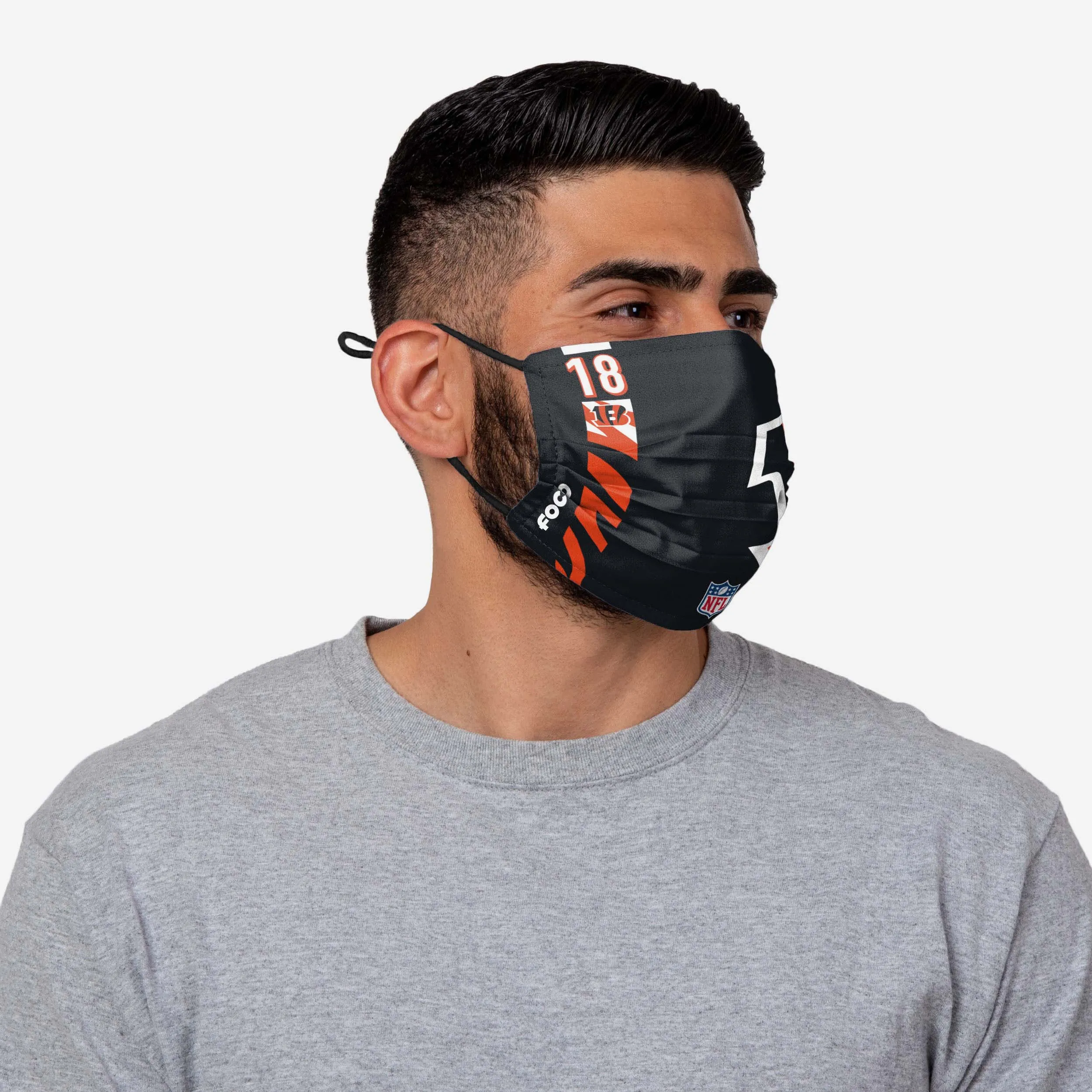 AJ Green Cincinnati Bengals On-Field Sideline Logo Face Cover