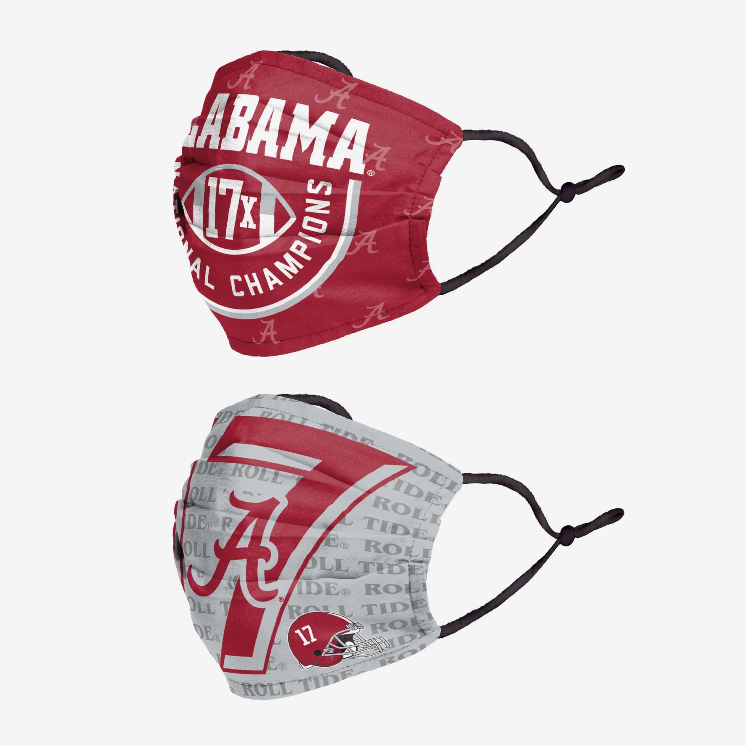 Alabama Crimson Tide Thematic Champions Adjustable 2 Pack Face Cover