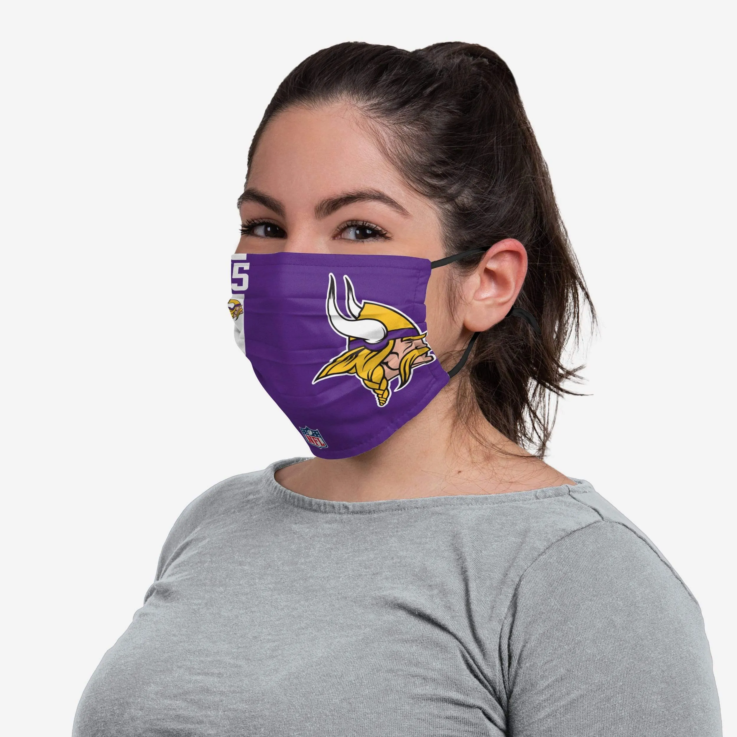 Alexander Mattison Minnesota Vikings On-Field Sideline Logo Face Cover