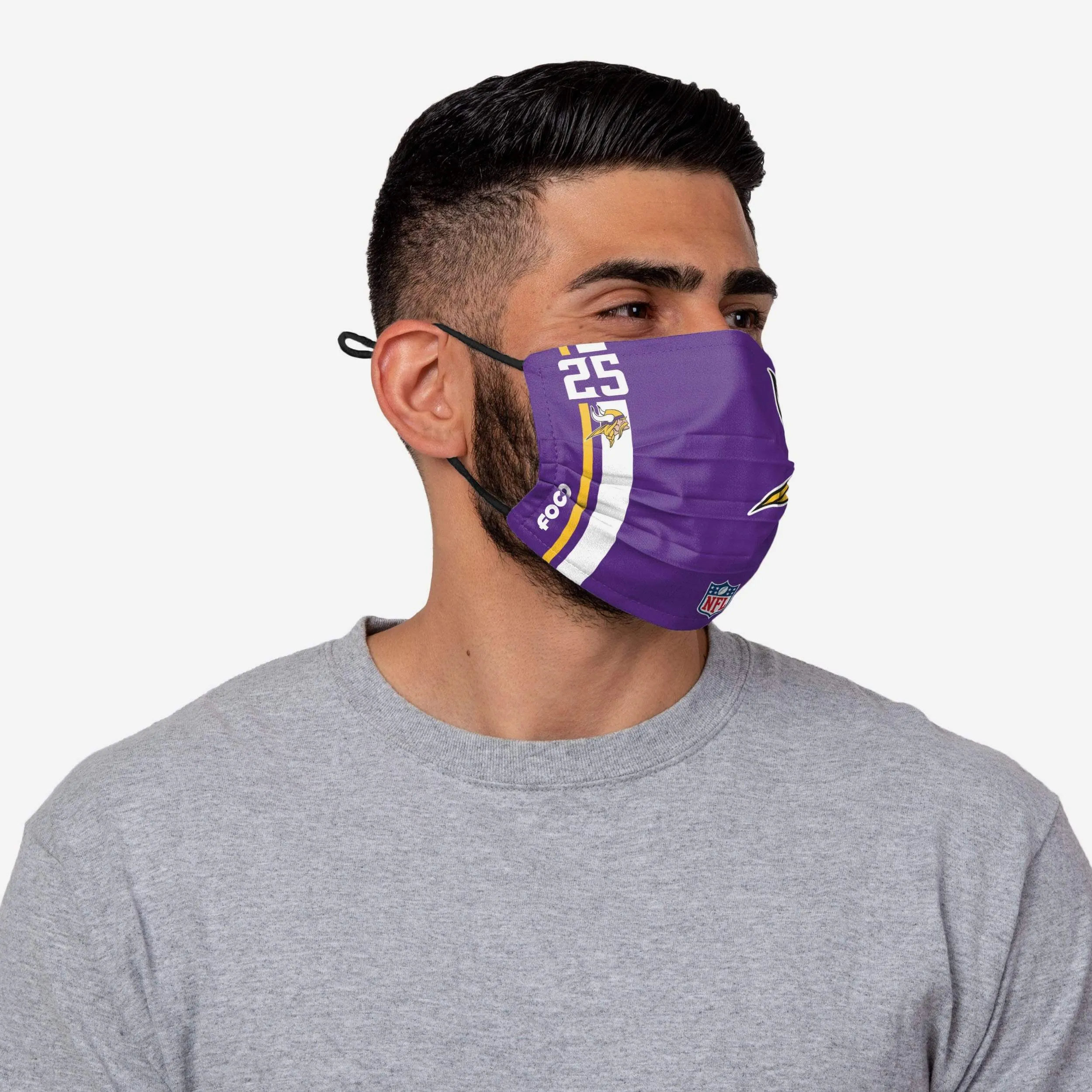 Alexander Mattison Minnesota Vikings On-Field Sideline Logo Face Cover