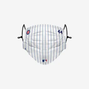 Anthony Rizzo Chicago Cubs On-Field Gameday Pinstripe Adjustable Face Cover
