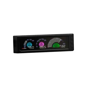 APEXi DIN3 Meter VFD-LED Display [Sensors Inc: Temp. x 2 & Pressure x 1] - 409AA003