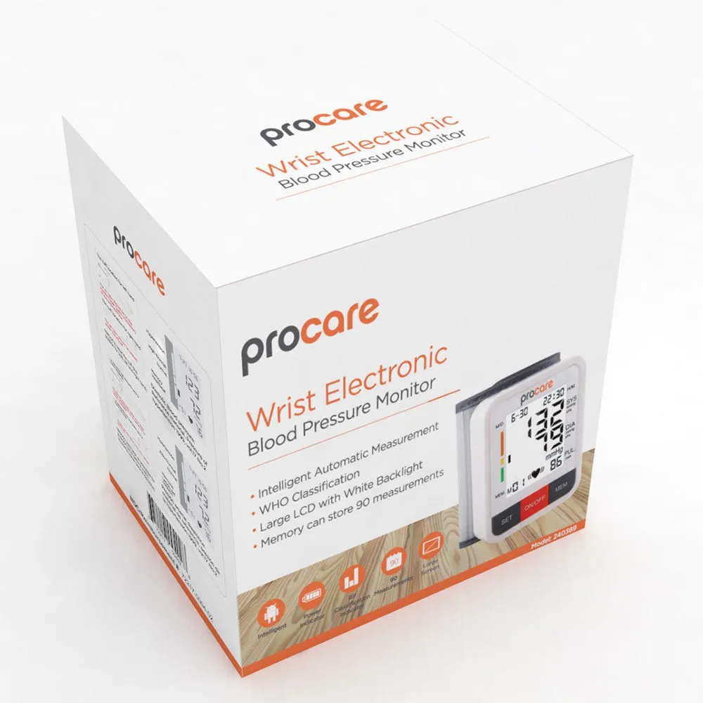 Arise Medical Procare Automatic Wrist Blood Pressure Monitor -  5.3" – 7.7"