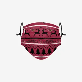 Arizona Cardinals Wordmark Holiday Adjustable Face Cover