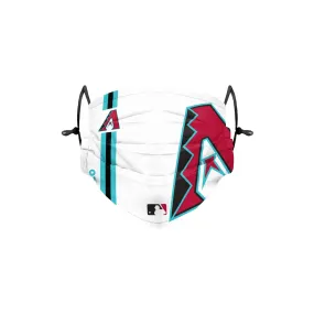 Arizona Diamondbacks MLB On-Field Adjustable White & Teal Face Cover