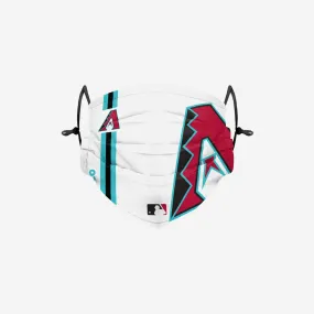 Arizona Diamondbacks On-Field Adjustable White & Teal Face Cover