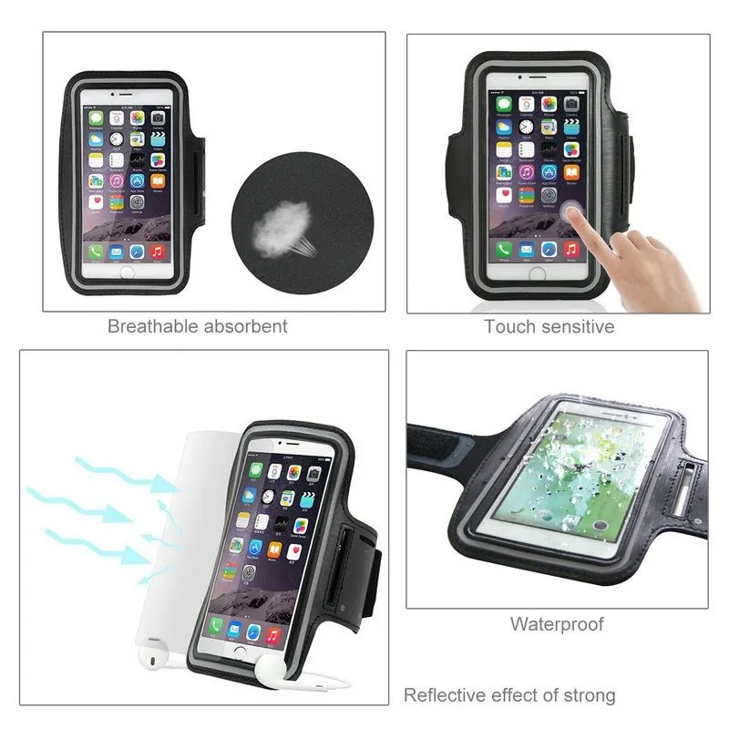 Armband Professional Cover Neoprene Waterproof Light Reflecting Wraparound Sport with Buckle for Saiet Smart Senior Sts550 (2021)