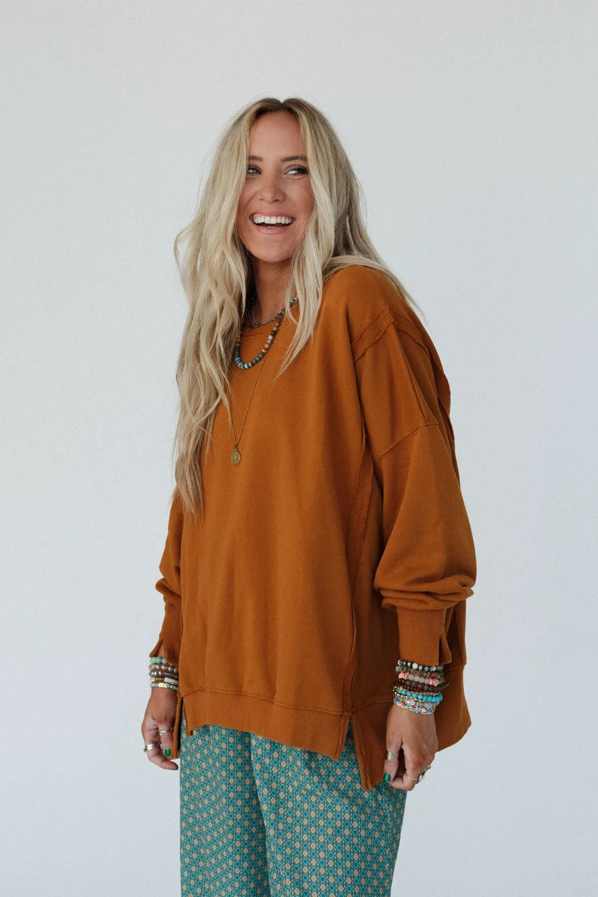 Asha Pullover Top - Camel