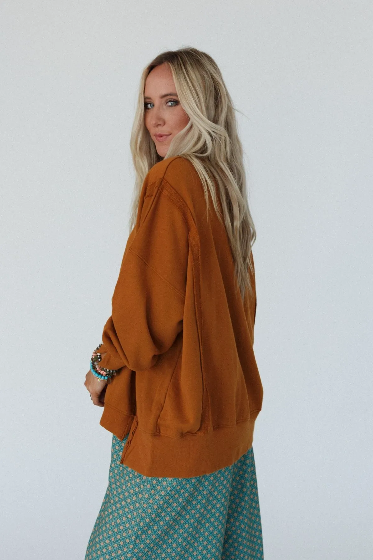 Asha Pullover Top - Camel