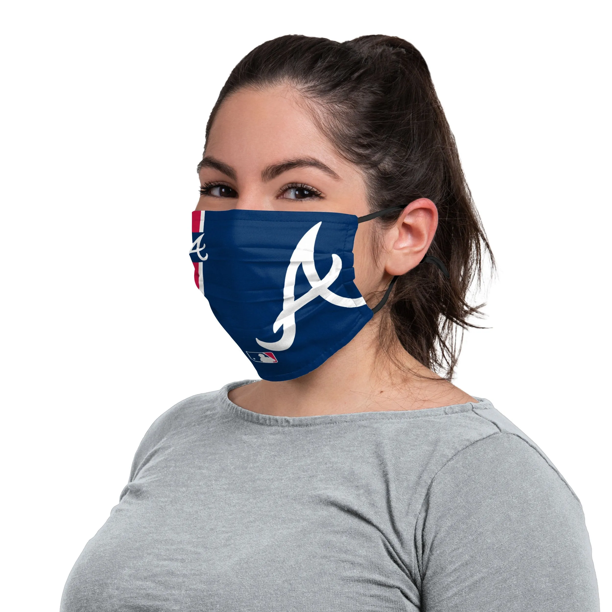 Atlanta Braves MLB On-Field Adjustable Blue Face Cover