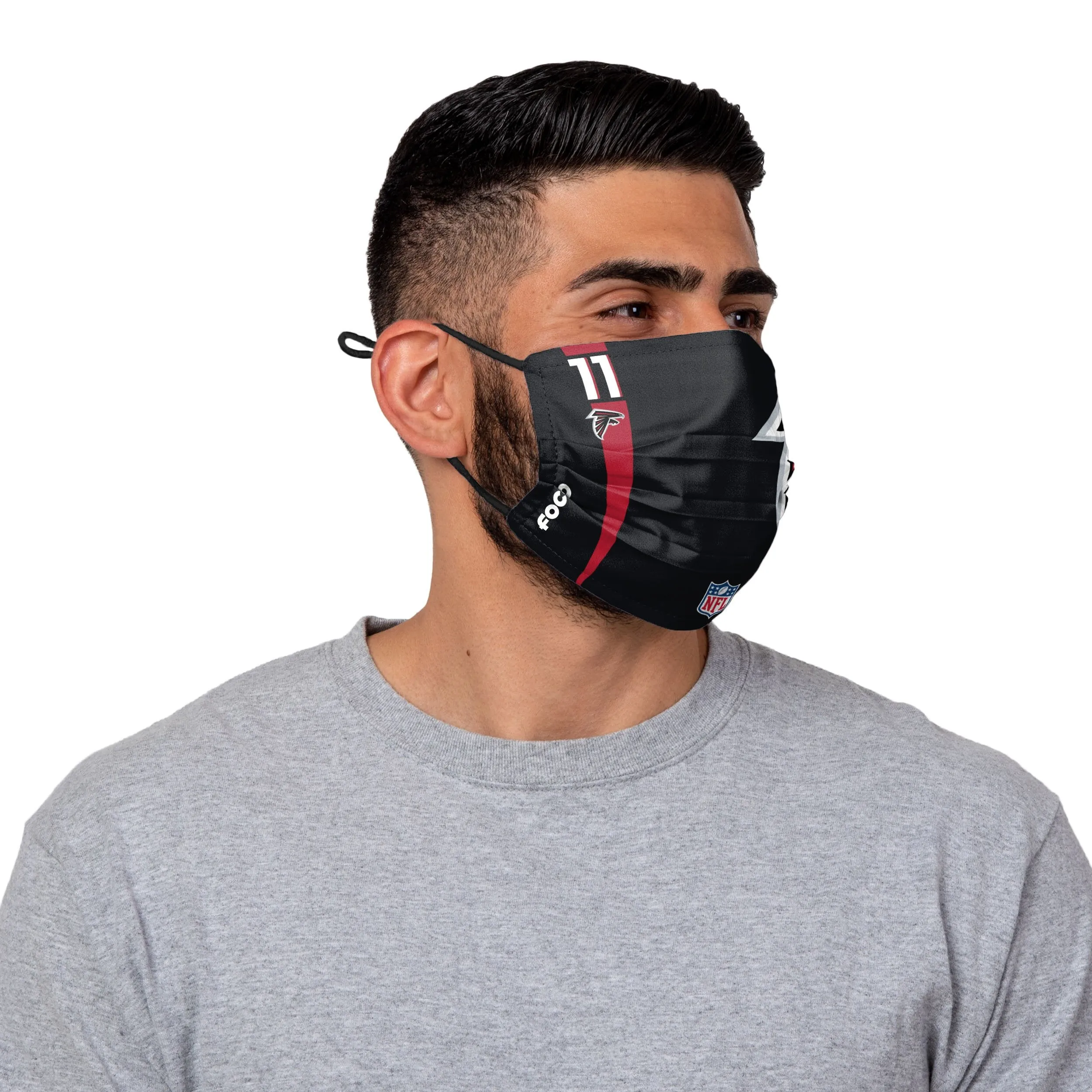 Atlanta Falcons NFL Julio Jones On-Field Sideline Logo Face Cover