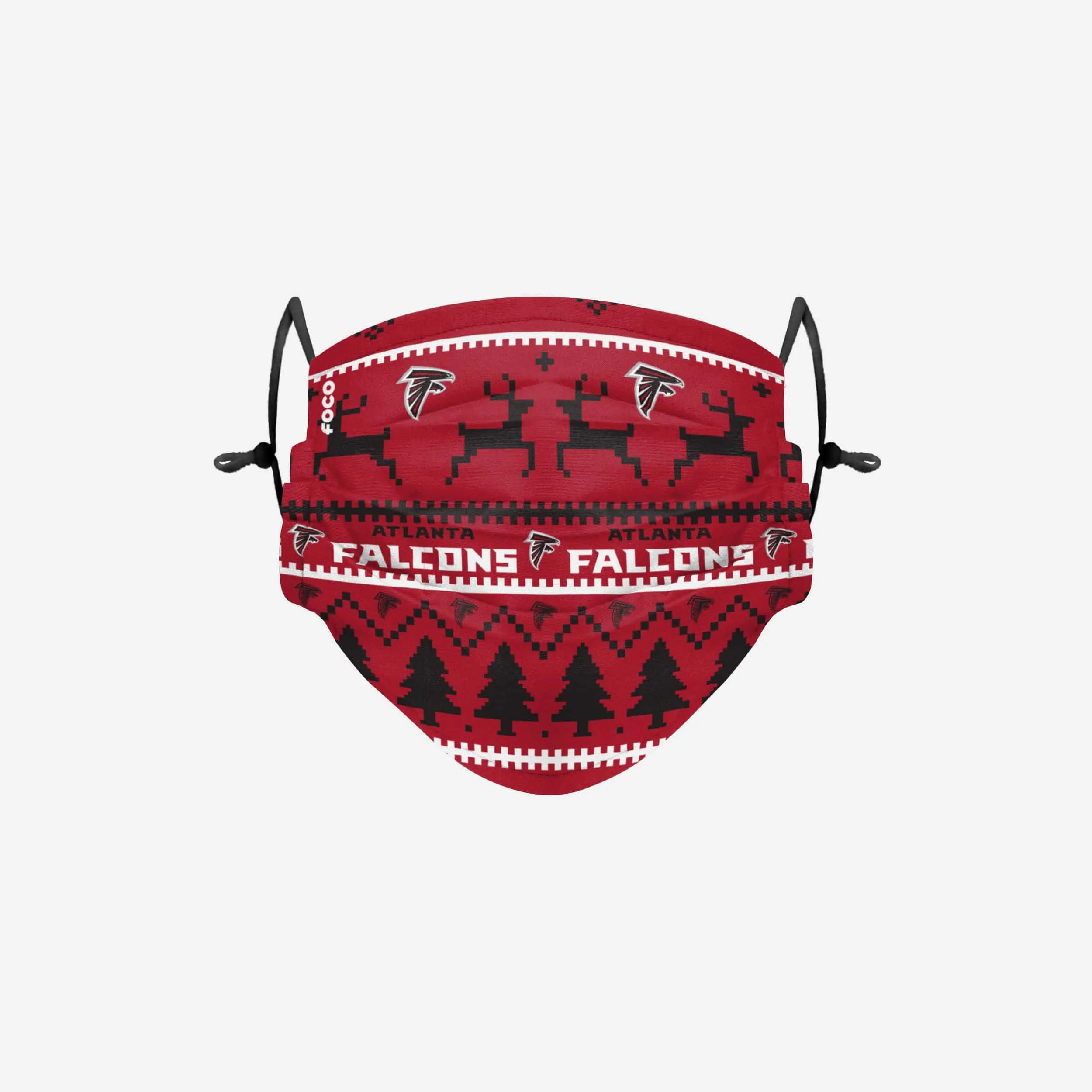 Atlanta Falcons Wordmark Holiday Adjustable Face Cover