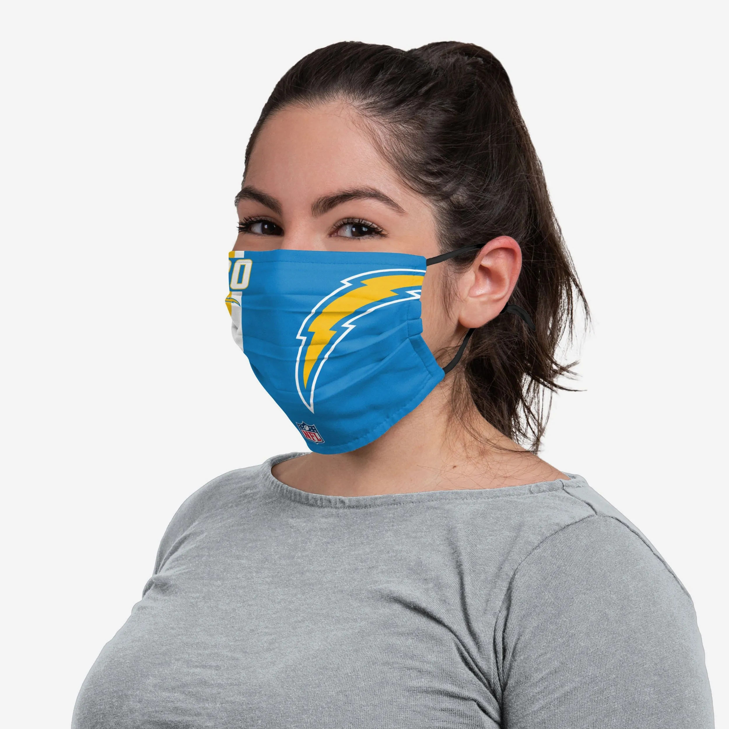 Austin Ekeler Los Angeles Chargers On-Field Sideline Logo Face Cover