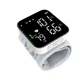 Automatic Blood Pressure Monitor - Wrist Accurate Blood Pressure Monitors Portable LCD Screen with Storage Case and Adjustable Cuff Powered by Battery