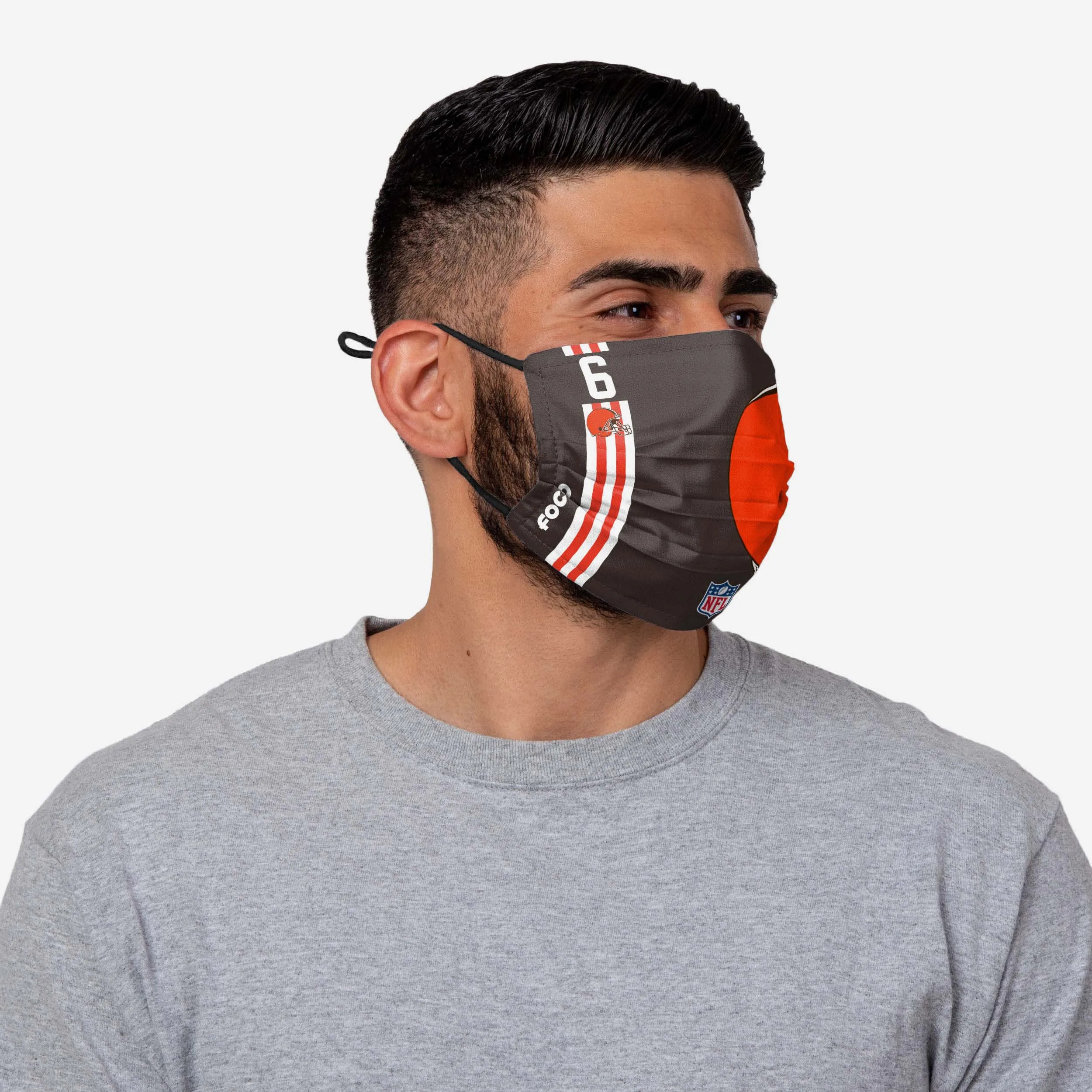 Baker Mayfield Cleveland Browns On-Field Sideline Logo Face Cover