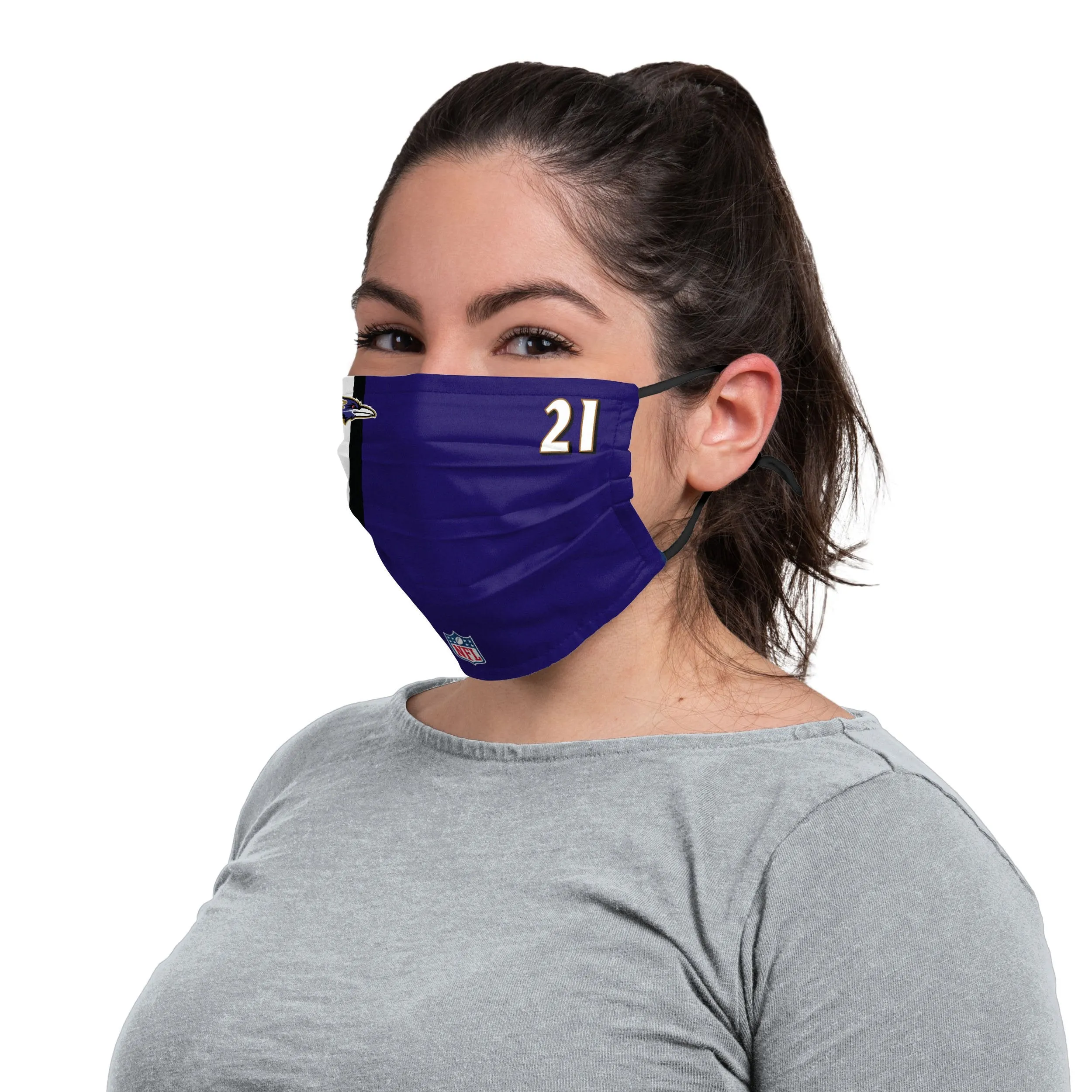 Baltimore Ravens NFL Mark Ingram Jr On-Field Sideline Face Cover