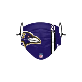 Baltimore Ravens NFL Mark Ingram Jr On-Field Sideline Logo Face Cover