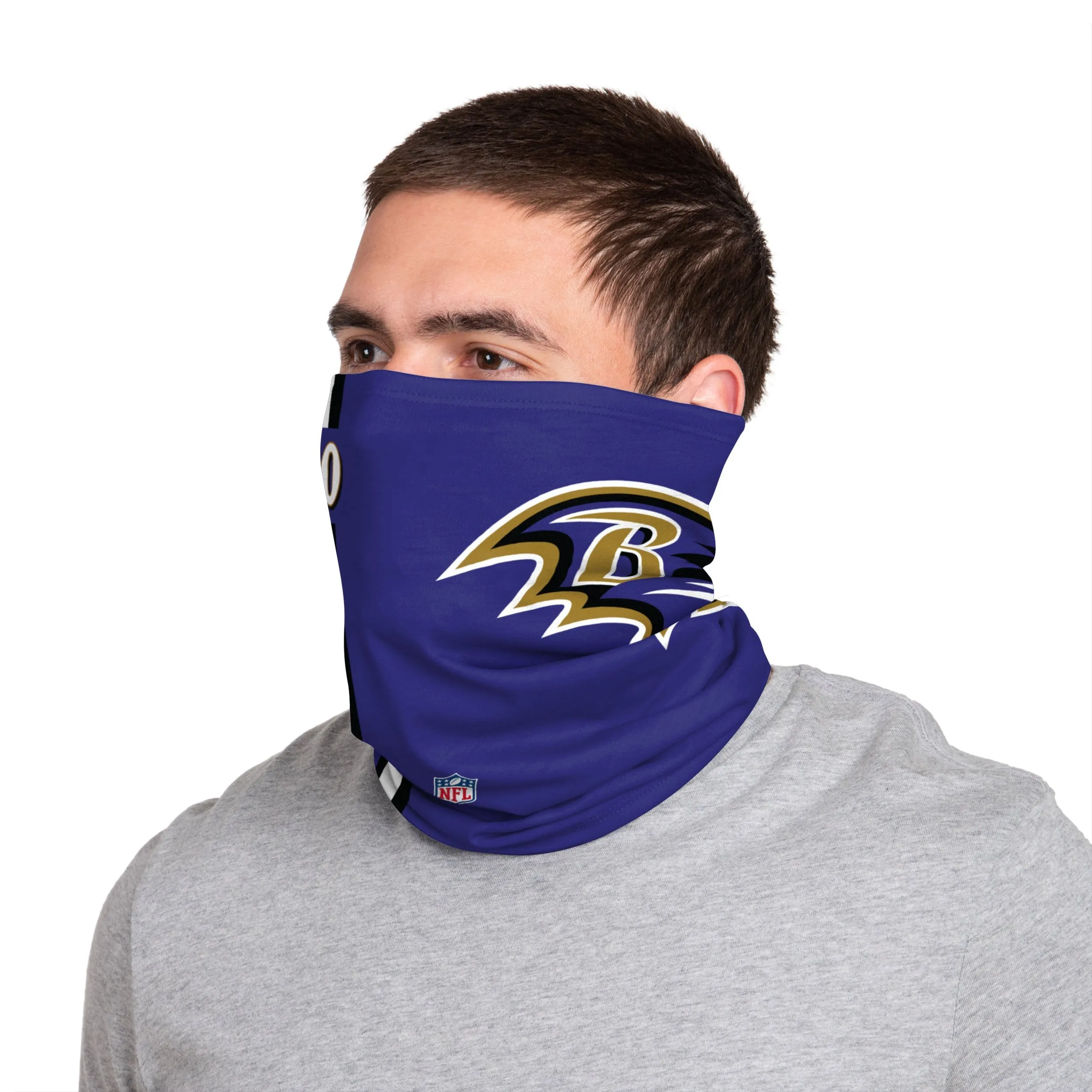 Baltimore Ravens NFL Miles Boykin On-Field Sideline Logo Gaiter Scarf