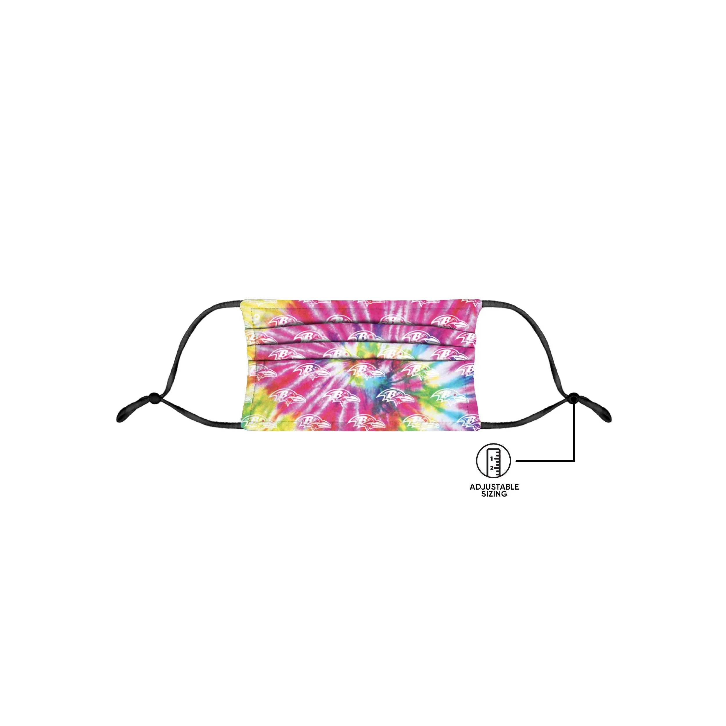 Baltimore Ravens NFL Pastel Tie-Dye Adjustable Face Cover