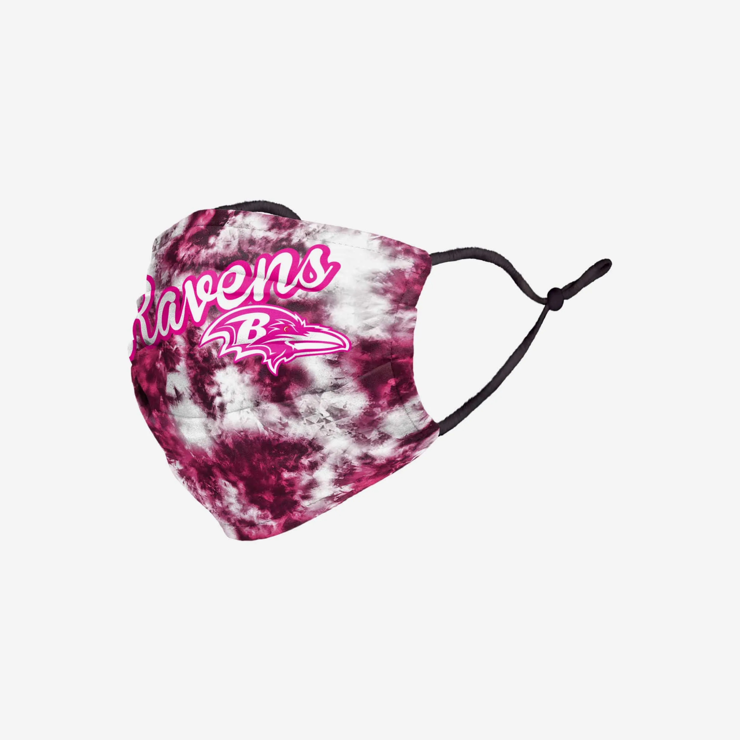 Baltimore Ravens Pink Tie-Dye Adjustable Face Cover