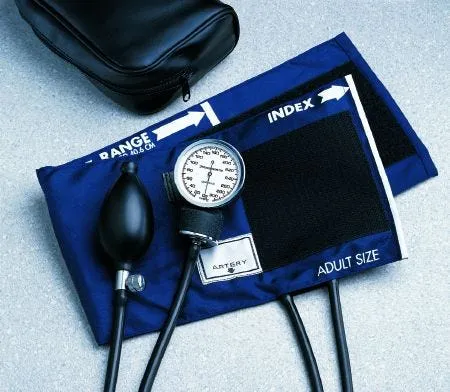 BASIC Aneroid Sphygmomanometer, Pocket Style, Hand Held, 2-Tube, Adult, Adult Arm