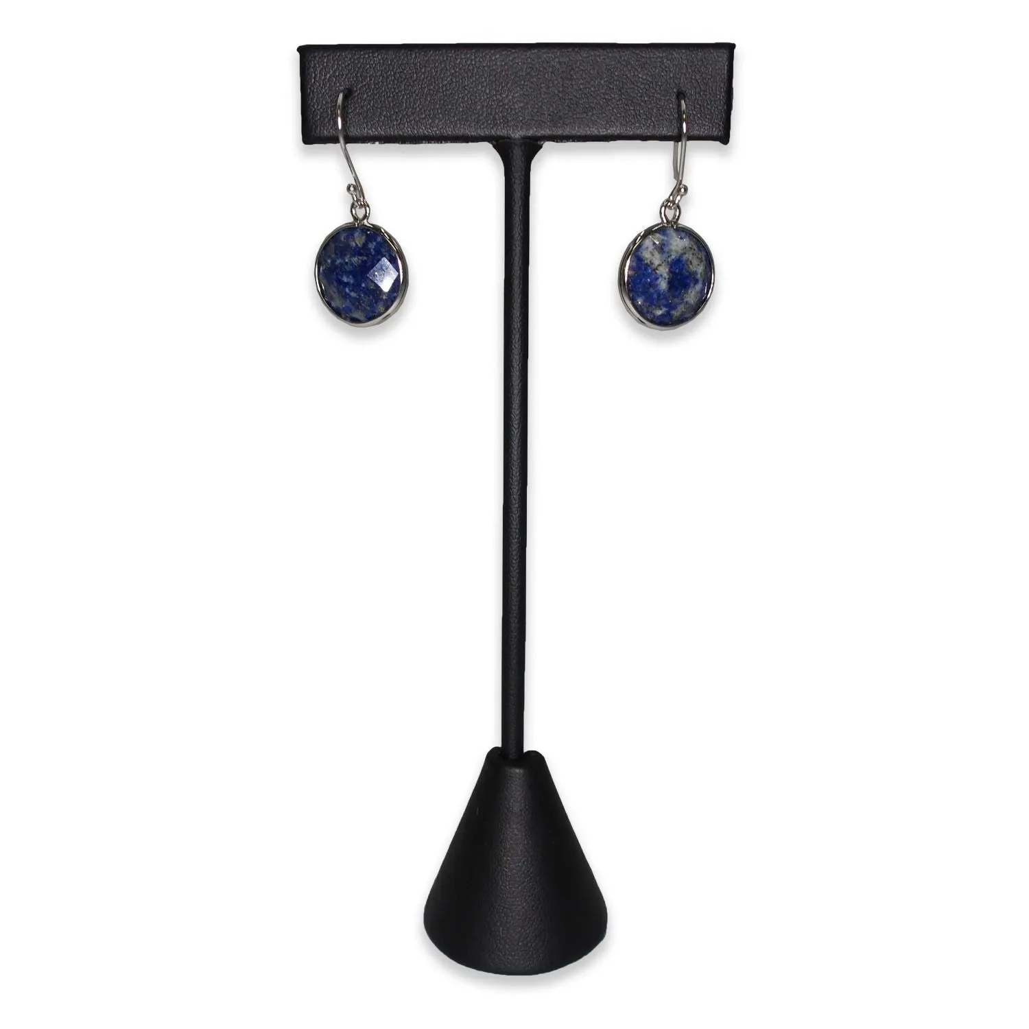Black Leatherette Single Piece Earring T-Shape Display