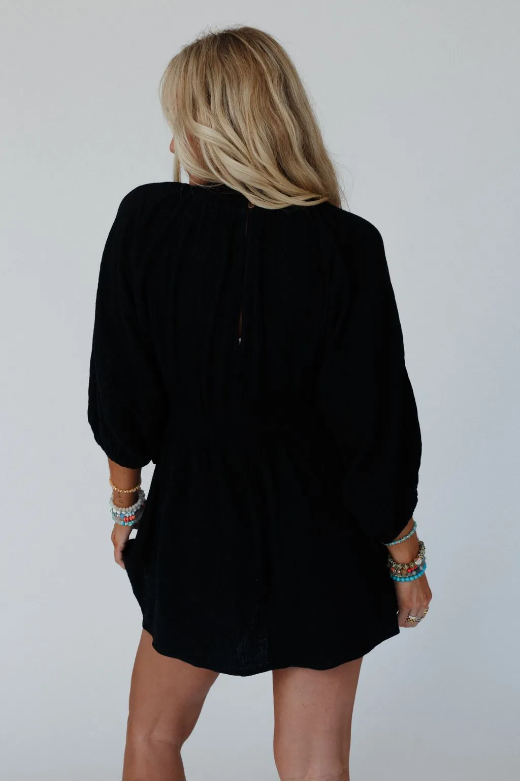 Blair Dolman Sleeve Dress - Black