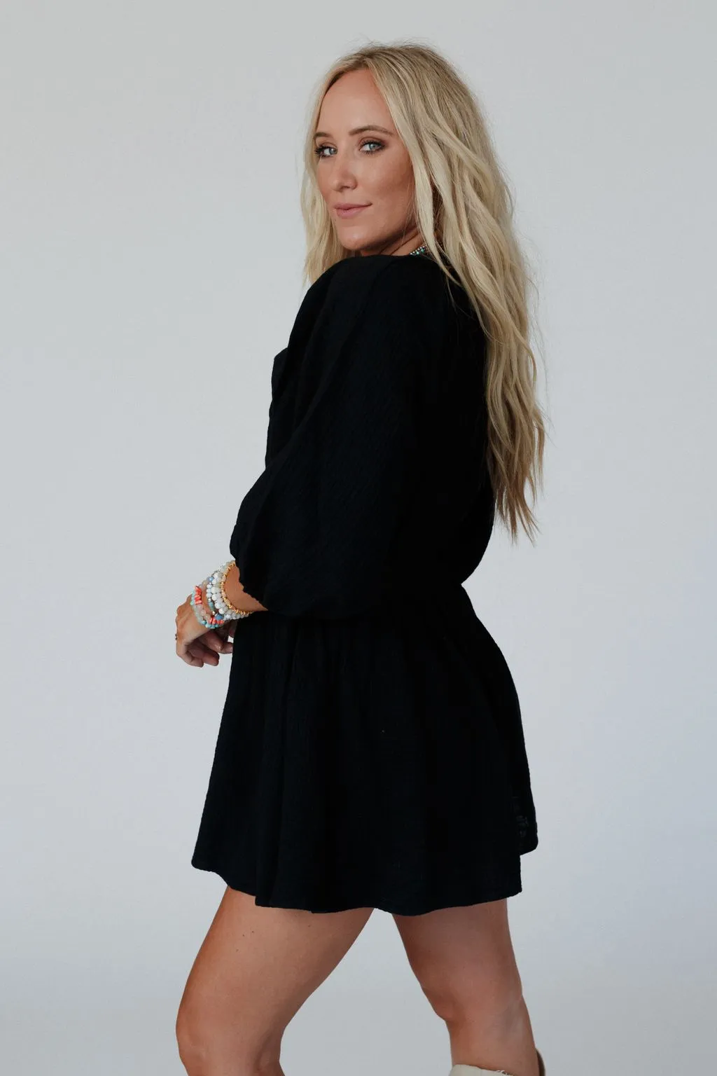 Blair Dolman Sleeve Dress - Black