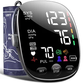 Blood Pressure Monitor for Home Use: AILE Blood Pressure Machine Automatic BP Machine - Large Blood Pressure Cuff - Large Display (Black) Black