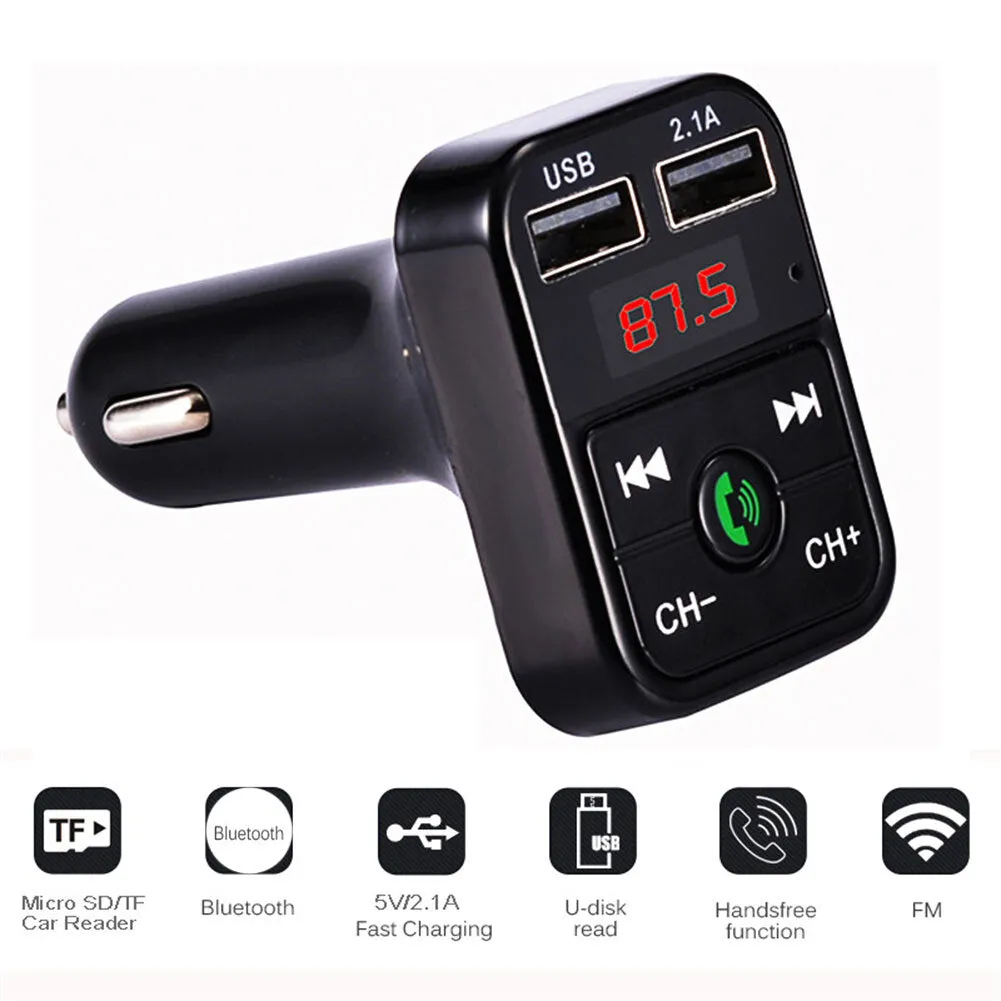 Bluetooth-compatible 5.0 Fm Car  Transmitter Wireless Audio