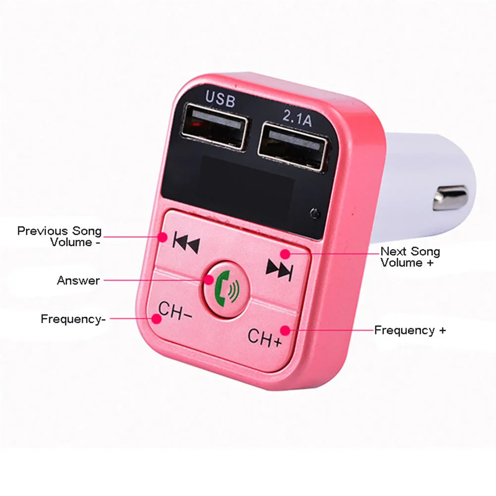 Bluetooth-compatible 5.0 Fm Car  Transmitter Wireless Audio