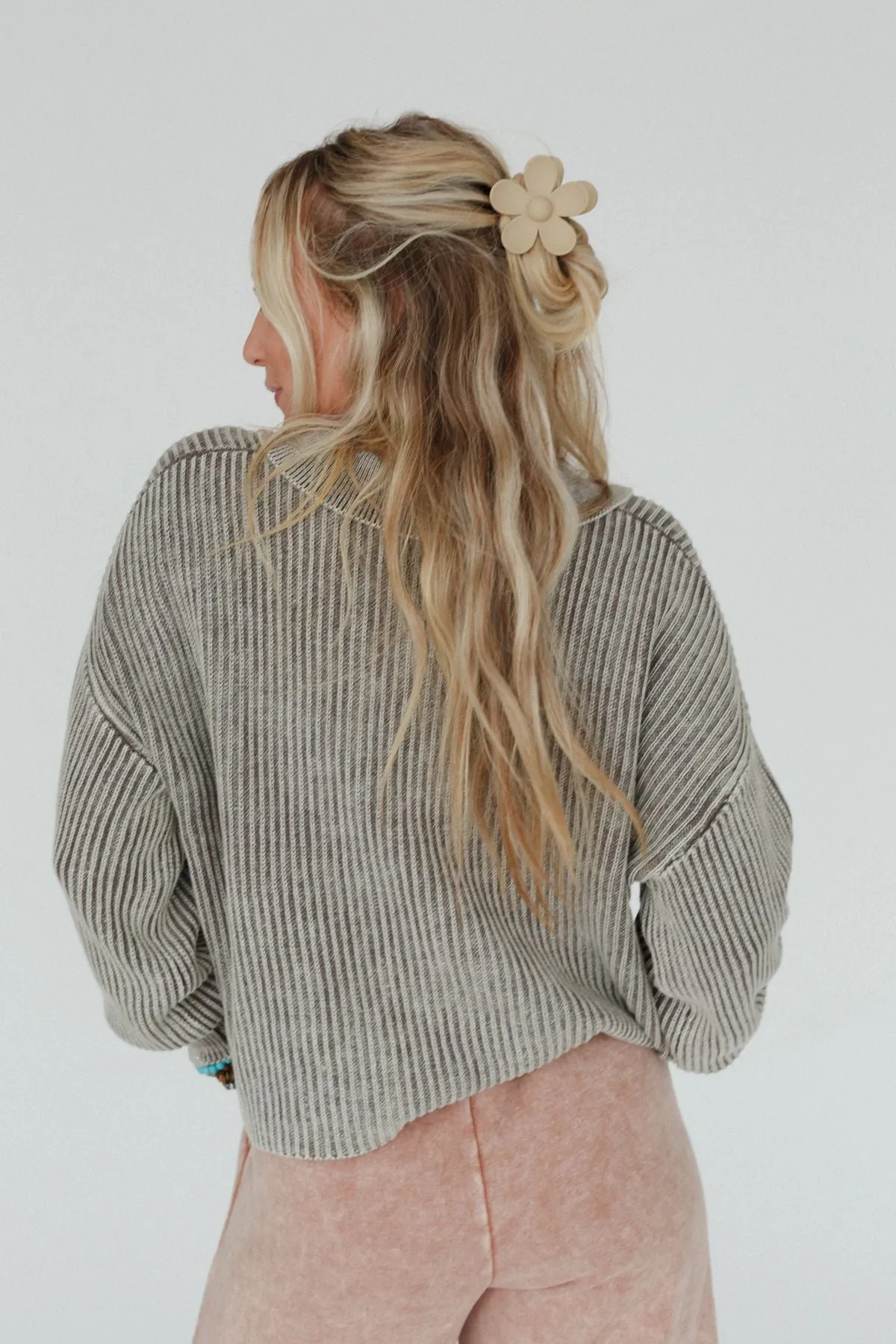 Boheme Button Up Sweater - Mocha