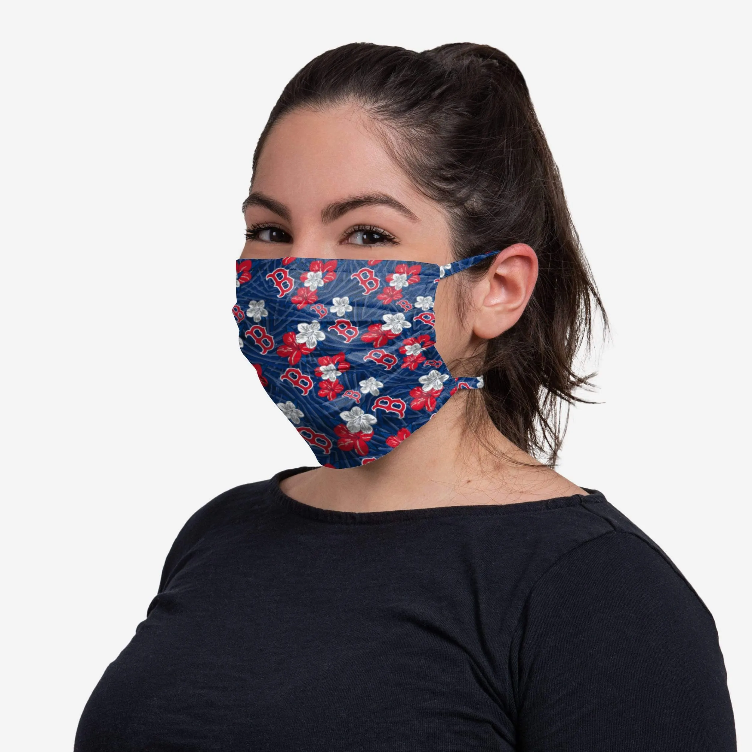 Boston Red Sox Hibiscus Tie-Back Face Cover