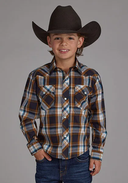 Boy's Caramel Plaid by Roper
