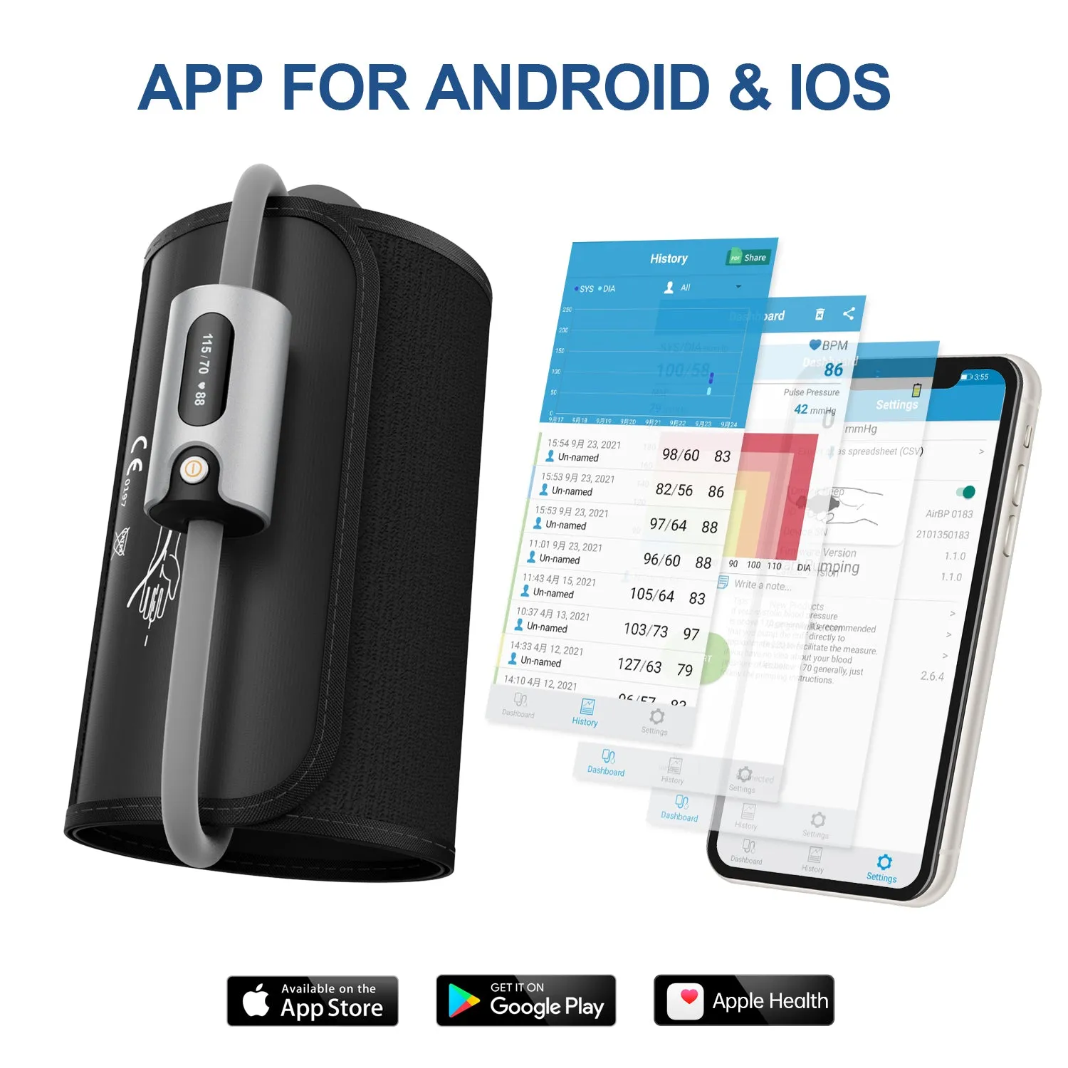 BP1S Bluetooth Blood Pressure Mointor