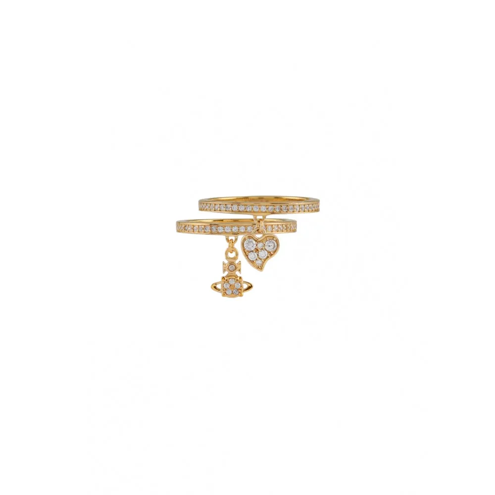 Brandita Heart & Orb Ring Set, Medium - Gold - 64020009-01R102-CN-M